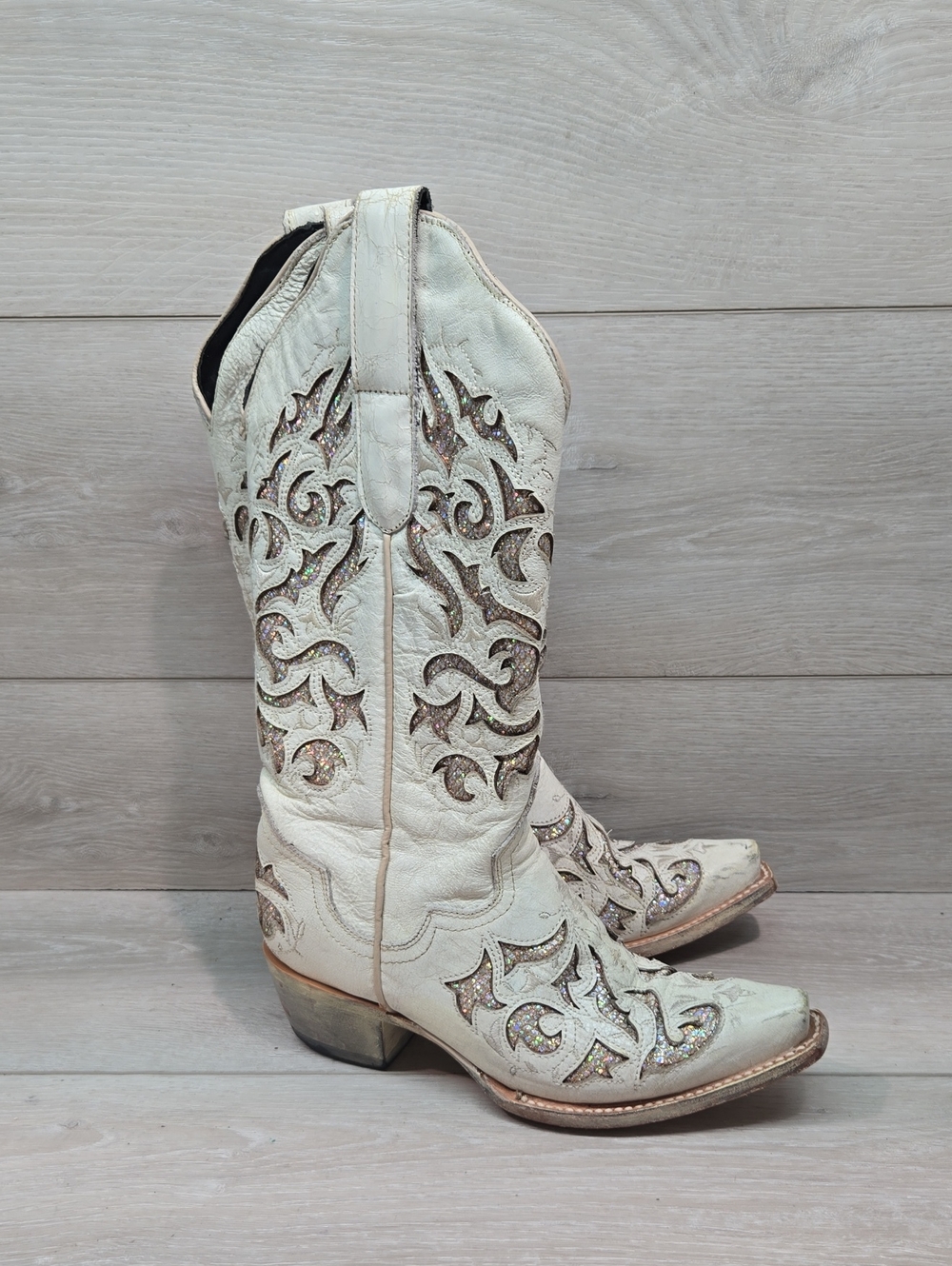 Vintage J.B.Dillon Women Rare JBRP4022B Tall Square Boots Cowboy Shoes Sz 5B